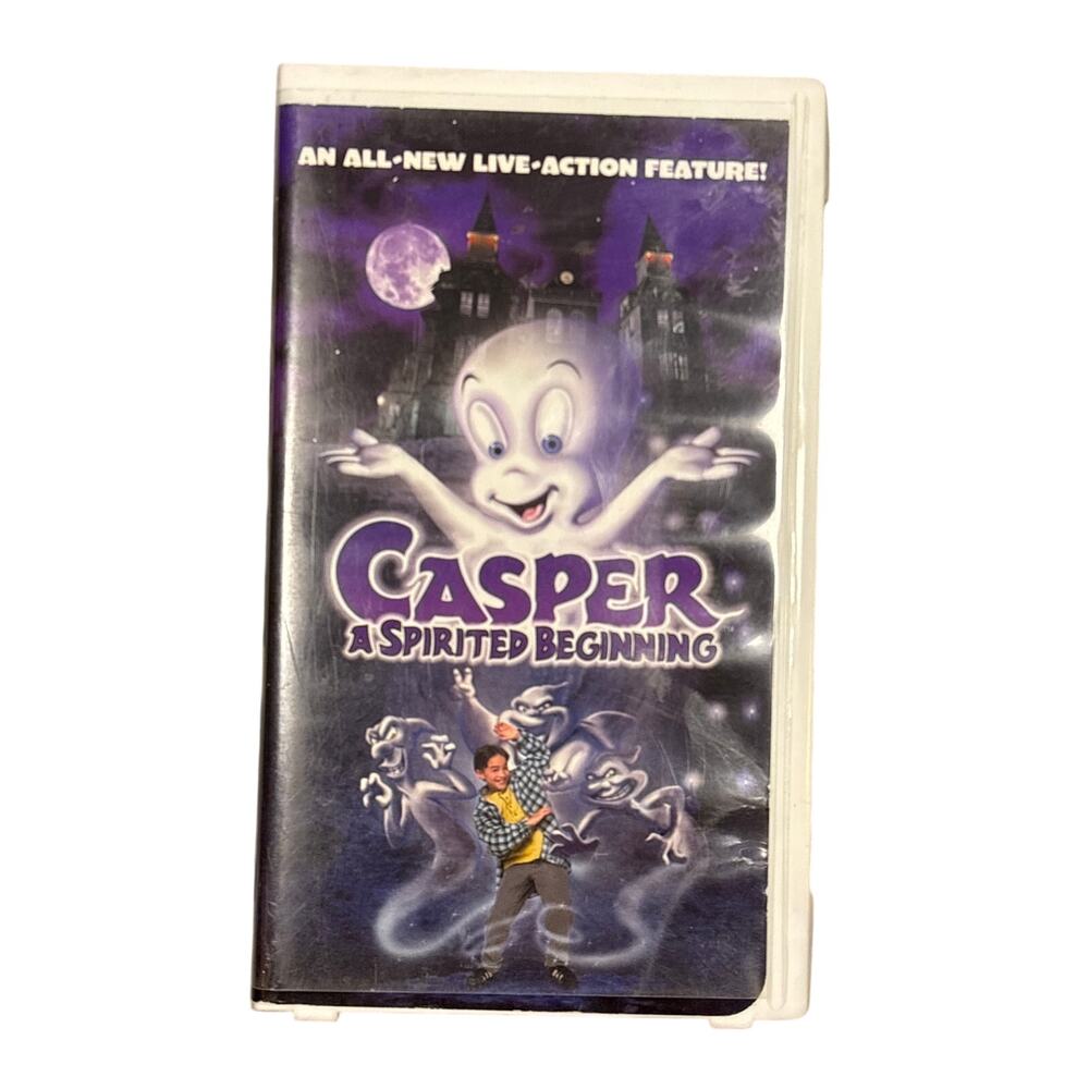 Casper: A Spirited Beginning (VHS, 1997) Clamshell live action movie tape